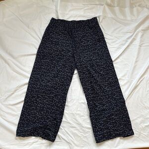 athleta avenue printed wide leg crop size 10